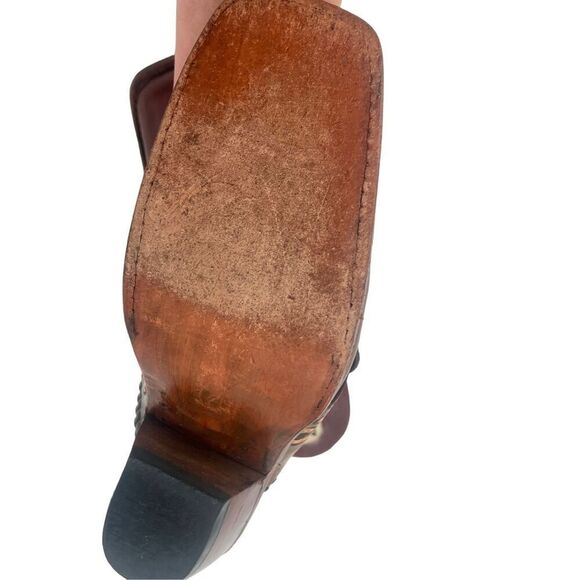 Adam Garcia master crafted wooden / leather clogs - Picture 10 of 16